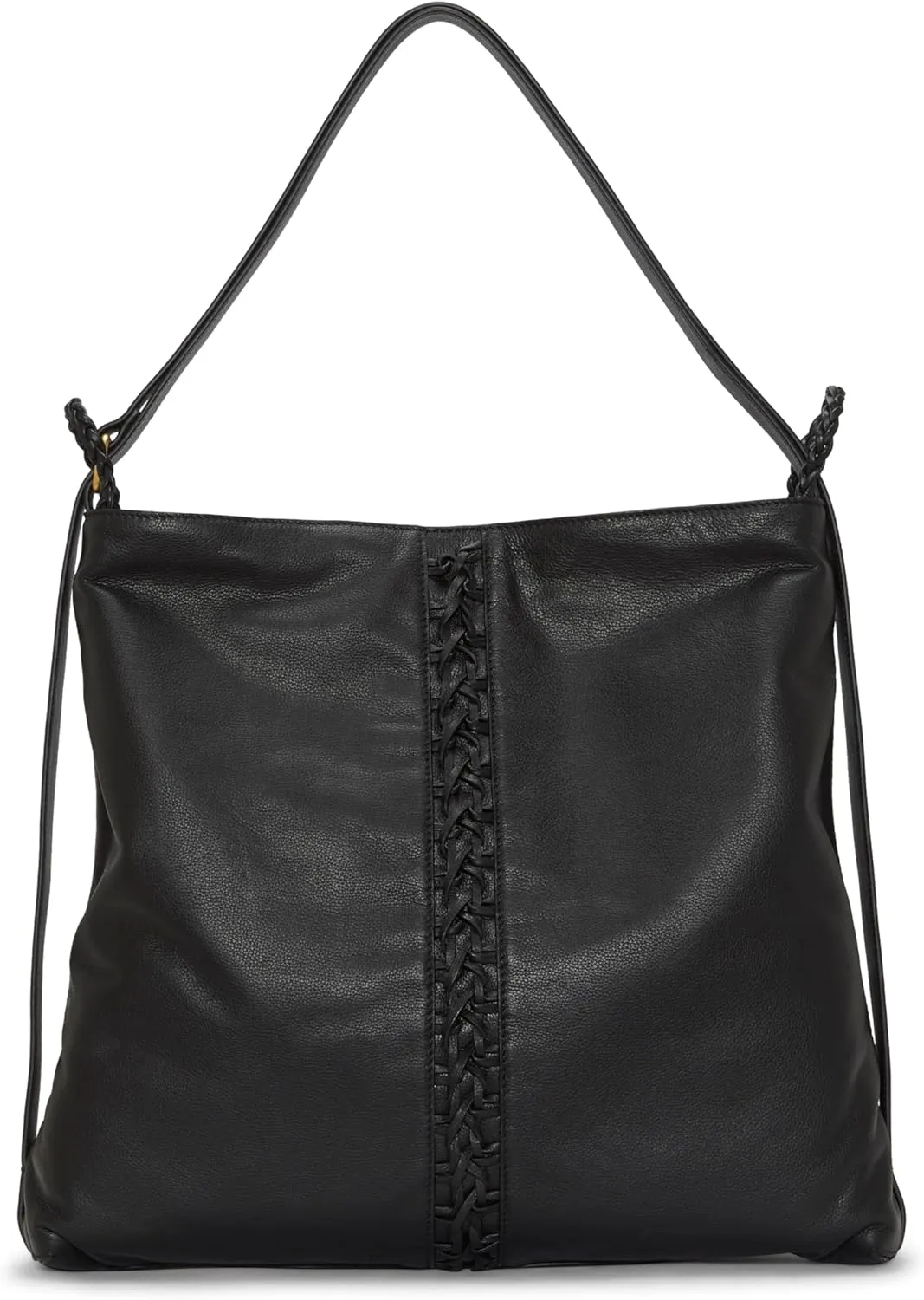 Vince Camuto Womens Licia Textured Leather Hobo Handbag