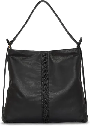 Vince Camuto Womens Licia Textured Leather Hobo Handbag