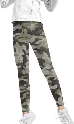 Wanyint Novelty Girls' Yoga Leggings Pants Full Length Athletic Trousers High Waist Tummy Control