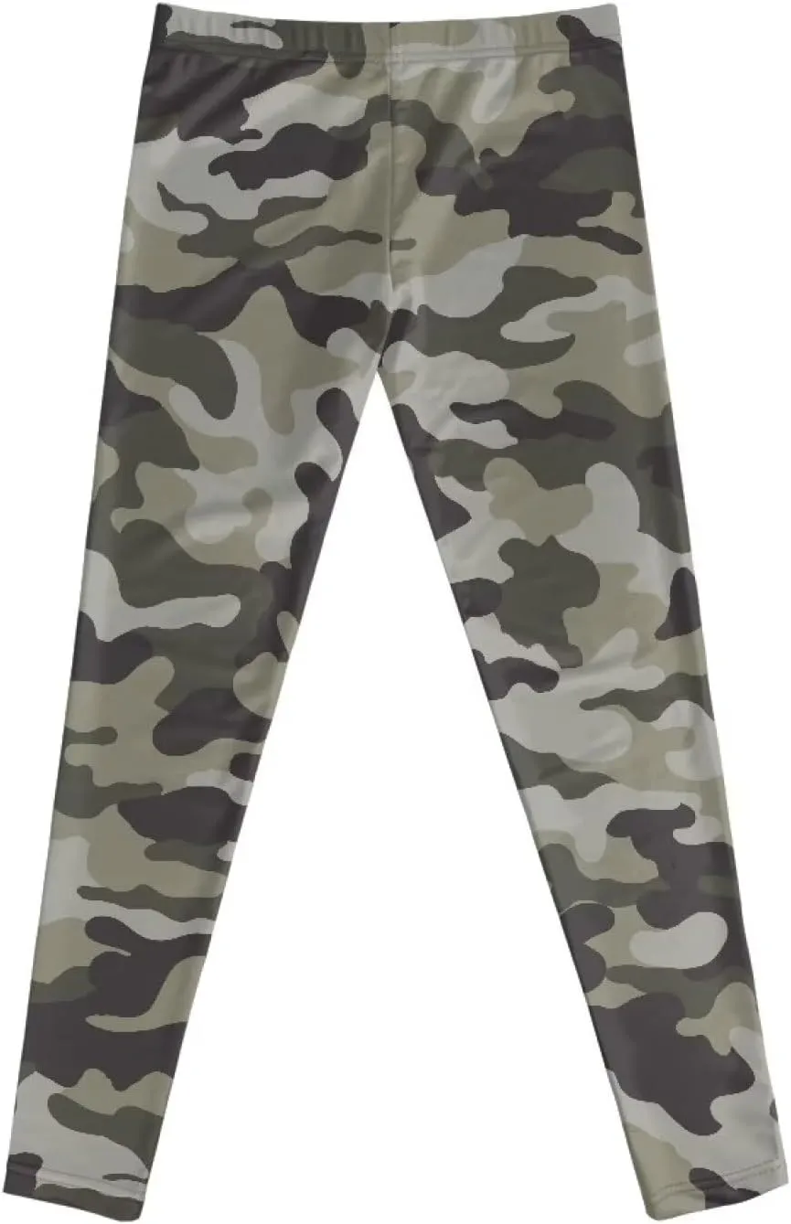 Wanyint Novelty Girls' Yoga Leggings Pants Full Length Athletic Trousers High Waist Tummy Control