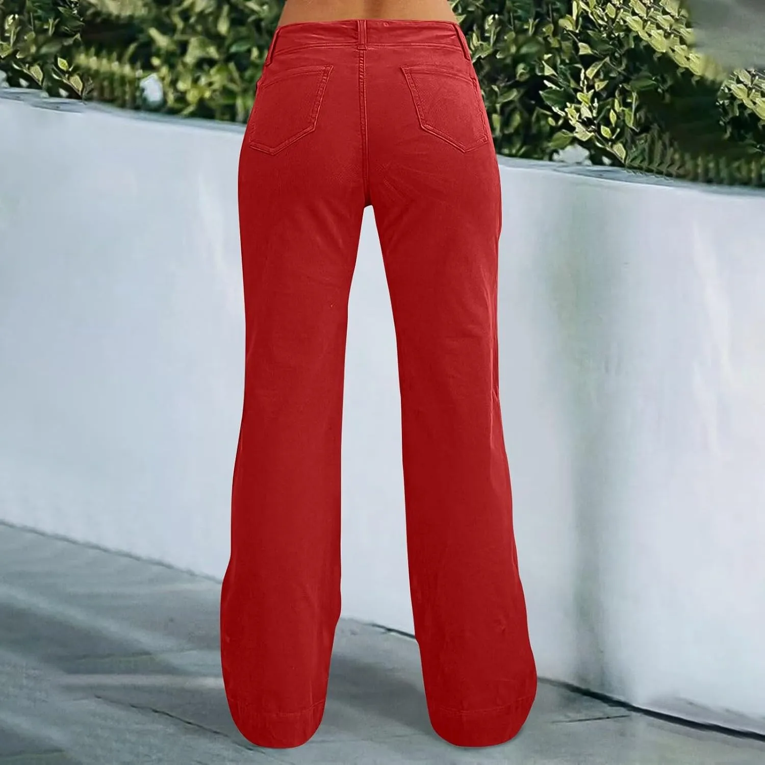 Wide Leg Pants for Women, Straight Leg High Waisted Pants Wide Baggy