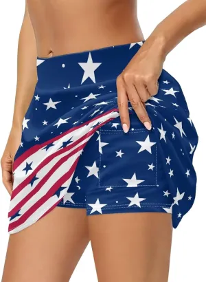 Womens High Waisted Tennis Skirt with Inner Shorts Lightweight Athletic Golf Outfits Pickleball Workout Skorts 2025