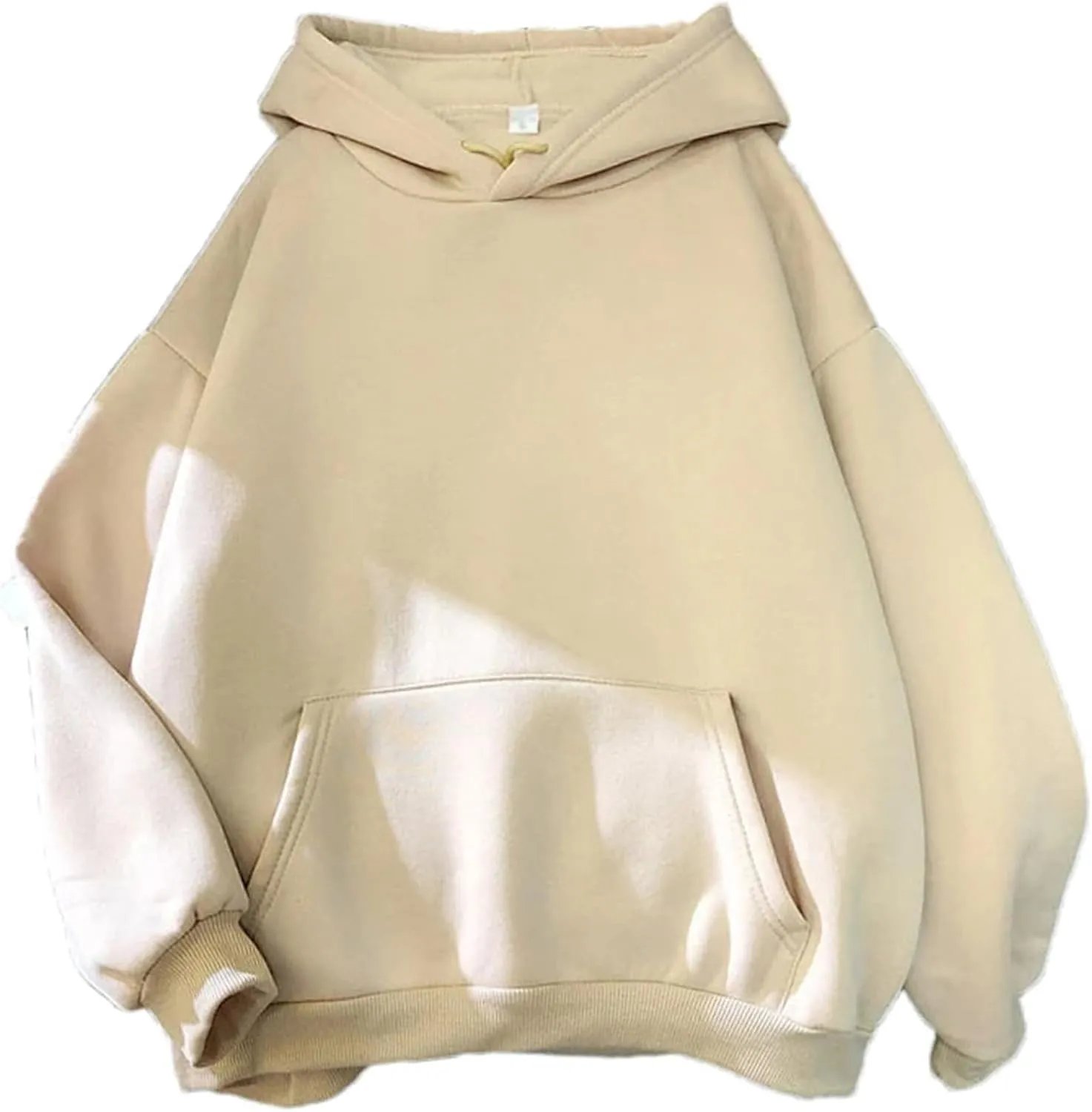 Women's Oversized Hooded Sweatshirt Long Sleeve Casual Solid Color Street Pullover Hoodie