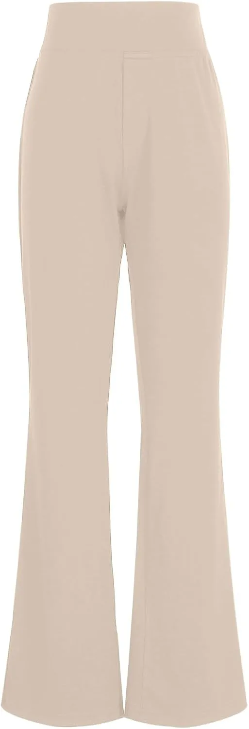 Womens Pants Business Work Dress Pants Casual Slacks High Waist Stretchy Trousers Pull On Office Pants with Pockets