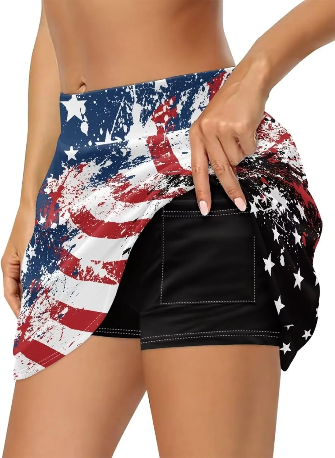 Womens Tennis Skirt High Waisted Golf Skort with Built-in-Shorts Lightweight Workout Athletic Skorts Skirts XS-3XL