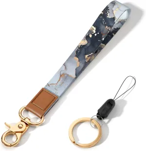 Wrist Lanyard Key Chain, Cute Wristlet Strap Keychain Holder for Women Men Car Keys ID Badges Card Wallet Phone Camera