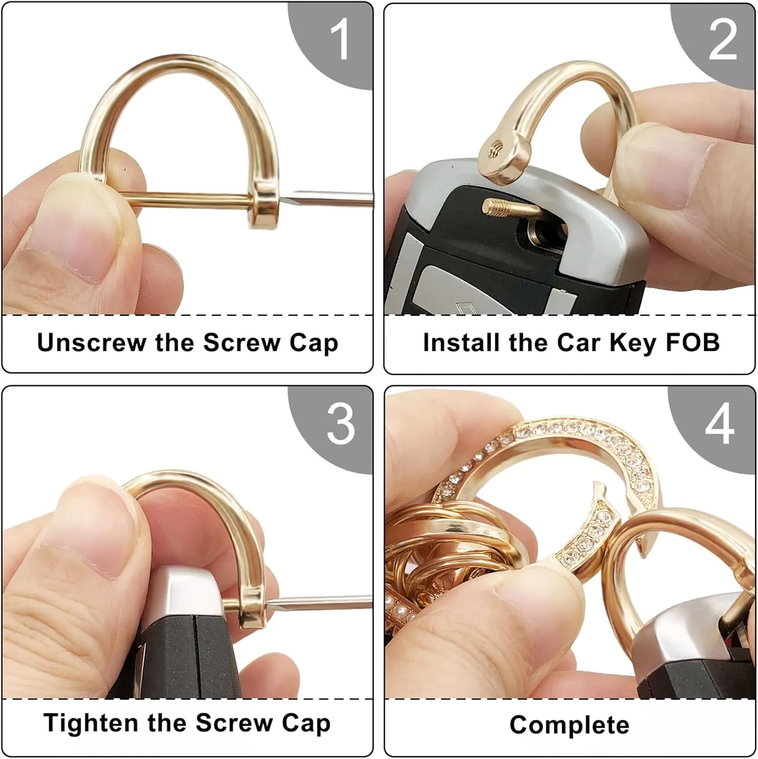 Wristlet Keychain,Wrist Keychain,Key Wristlet Car Key Chain Cat Lover Gifts for Women Men