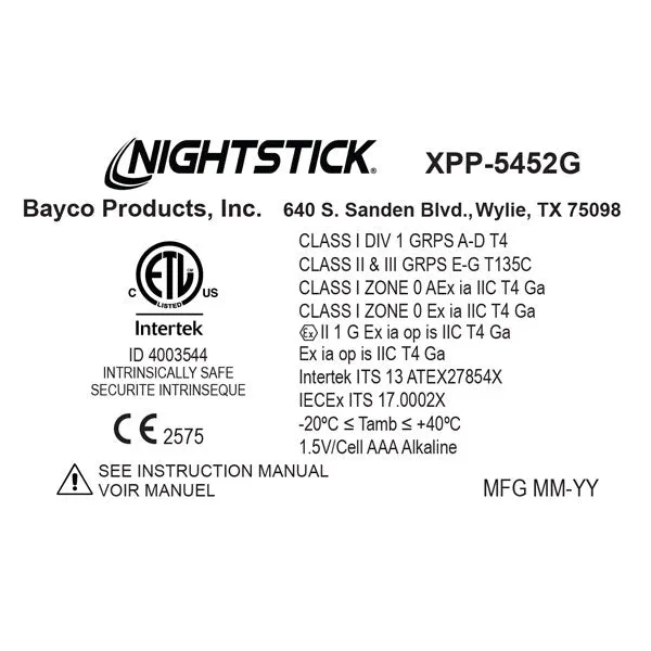 XPP-5452GC: Intrinsically Safe Dual-Function Headlamp with Hard Hat Clip
