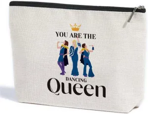 ZHAMEN N Funny Mamma Musical Comedy Makeup Bag Dancing Queen Mamma Fans Inspired Gift for Music Lovers Women Dance Fans Teens Daughter Friends Her Nurse Graduation Birthday Camping